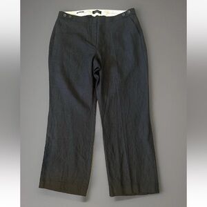 Talbots Windsor Curvy Wide Leg 100% Linen Pant Size 16P